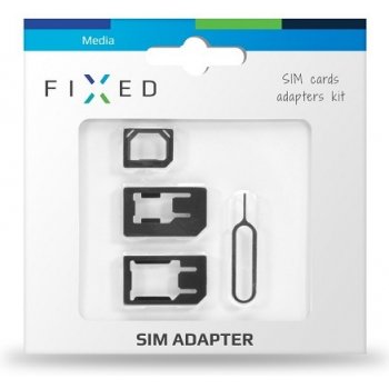 Adaptér SIM kariet FIXED, nanoSIM na microSIM a miniSIM karty/z microSIM na mini SIM