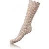 Zimné unisex ponožky NORWEGIAN STYLE SOCKS - BELLINDA 39-42 béžová/mocca