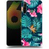 Picasee silikónový čierny obal pre Realme 6i - Pink Monstera