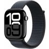 Apple Watch Series 10 46 mm klavírne čierny hliník s atramentovo fialovým prevliekacím remienkom MWWR3QC/A
