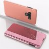 Knižkové puzdro Electroplating Mirror na LG K61 - Ružovozlatá