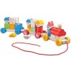 Hračka Bigjigs Toys Baby Dřevěný vláček s nasazováním