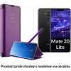 Otváracie Púzdro Luxria Clear View pre Huawei - Fialové pre Huawei: Mate 20 Lite