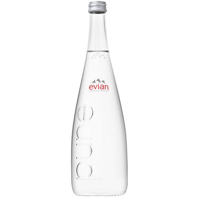 Evian 0,75 l sklo