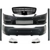 KITT Body Kit suitable for Mercedes S-Class W221 (2005-2011) with Front Grille Piano Black and Exhaust Muffler Tips