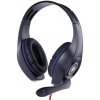 GEMBIRD sluchátka s mikrofonem GHS-05-B, gaming, černo-červená, 1x 4-pólový 3,5mm jack GHS-05-R Gembird