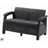 Keter Záhradný nábytok Keter Corfu love seat dvousedačka grafitová PE610345