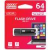 Goodram USB flash disk, USB 3.0, 64GB, UMM3, čierny, UMM3-0640K0R11, USB A, s krytkou