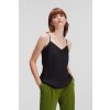 BLÚZKA KARL LAGERFELD SILKY CAMISOLE BLACK