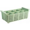 CONTACTO Košík do umývačky riadu na príbory, zelená 430x210x150 mm | CONTACTO, 2512/044