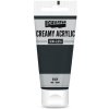 Krémová akrylová farba 200ml pololesklá - čierna