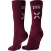 iXS Ponožky iXS CARVE 1.0 473-510-6401 night red M