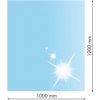 Lienbacher 21.02.895.2, Sklo pod kachle, OBDĹŽNIK, 100x120 cm, fazeta 20 mm, hr. 8 mm, kalené sklo