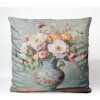Takoy Zamatová obliečka na vankúš 45x45 modrý porcelán-HT-00348 | 45 x 45 cm