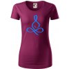 Yoga - lotus modrý (Moňas) - Dámske tričko z organickej bavlny Origin (GOTS) - XS ( Fuchsiová )