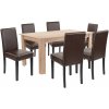 Leon 6+1 jedálenský set dub sonoma hnedý