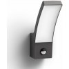 Philips 8719514417717 Splay vonkajšie nástenné svietidlo so senzorom LED 12W/1100lm 2700K IP44 antracit