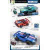 Auto závodné RC na diaľkové ovládanie 22,5 cm (W032993)