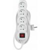 EMOS SK s.r.o. Predlžovací kábel 7 m / 4 zásuvky / s vypínačom / biely / PVC / 1 mm2 - P1417