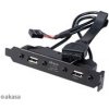 AKASA - USB 3.1 gen 1 typ C a 2xTyp A 2.0 záslepka AK-CBUB53-40BK