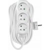 EMOS SK s.r.o. Predlžovací kábel 10 m / 3 zásuvky / biely / PVC / 1,5 mm2 - P0310R