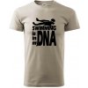 Swimming is in my DNA - Klasické pánske tričko vyššej gramáže - S ( Ľadovo sivá )