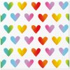 TaT Obrúsky Rainbow Hearts 33x33cm