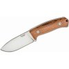 Lionsteel Hunting fix knife with NIOLOX blade Santos wood handle, leather sheath M3 ST