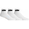 Unisex ponožky KTM, SOCKS SHORTY 3P Biela,Čierna 39-42