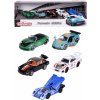 Autíčka Porsche Motorsport 5 Pieces Giftpack Majorette kovové dĺžka 7,5 cm sada 5 druhov v darčekovom balení