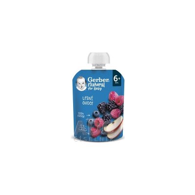 Gerber Natural Kapsička Lesné ovocie ovocná desiata (od ukonč. 6. mesiaca) 1x90 g