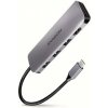 AXAGON HMC-HCR3A, USB 3.2 Gen 1 hub, 3x USB-A porty, HDMI 4k/30Hz, SD/microSD, USB-C kábel 20cm Axagon