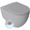 Isvea INFINITY závesná WC misa, Rimless, 36,5x53cm, stone grey SPH 10NF02004-2V