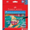 Faber-Castell Akvarelové pastelky 48 farieb + štetec