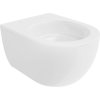 Mexen Carmen, závesná WC misa 490x365x340 mm, Rimless Tornádo, biela lesklá, 3388XX00T