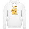 AWDis Hoodie Mikina - Pivný motív - Na zdravie - Arktická biela - 3XL - Pánske