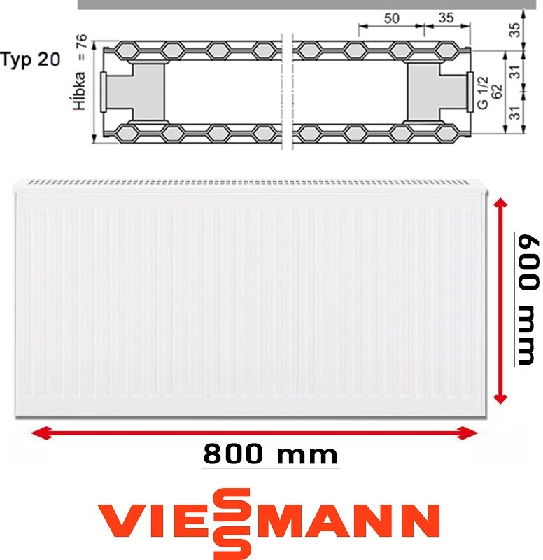 Viessmann 20 600 x 800 mm