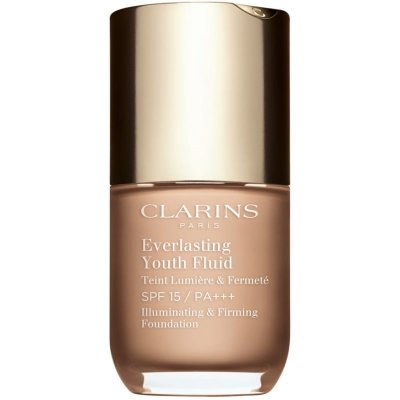 Clarins Everlasting Youth Fluid rozjasňujúci make-up SPF 15 odtieň 107 Beige 30 ml