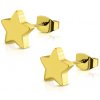 CITY STORM Náušnice z chirurgickej ocele v zlatej farbe - Stars