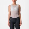 CASTELLI Cyklistické tričko bez rukávov - PRO MESH W - biela