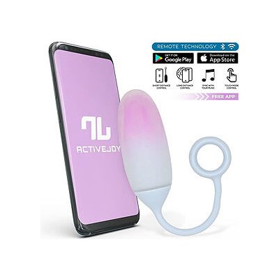 InToYou App Series Vibrating Egg with App Double Layer Silicone Blue-Pink