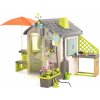 Smoby Domček ekologický v luxusnom prevedení v natur hnedých farbách Neo Jura Lodge Playhouse Green