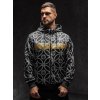 Čierna pánska mikina na zips s kapucňou Bolf 27B8123A1
