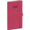 NOTIQUE Vreckový diár Rivoli 2026, ružový, 9 x 15,5 cm