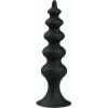 EasyToys Booty Rocket, čierny silikónový análny kolík 11,8 x 1–2,9 cm