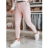 Dámske nohavice s opaskom slim fit LINESKA Dstreet UY2573 Farba: Ružová, Veľkosť: L