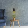NEDES BH531 Závesná sada so stropnicou a objímkou E27, 60W, IP20, čierna