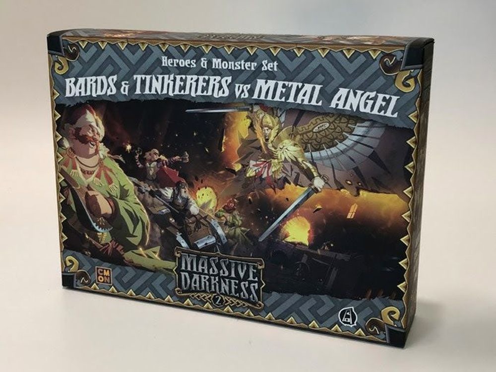 CMON Massive Darkness 2 Bards & Tinkerers vs Metal Angel: Heroes & Monster Set