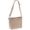 NovaKabelka.sk Prisca Cappuccino kožená talianska crossbody kabelka hnedá