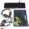 Herný set Aerbes AB-D004 4 v 1 - RGB klávesnica myš headset a podložka pod